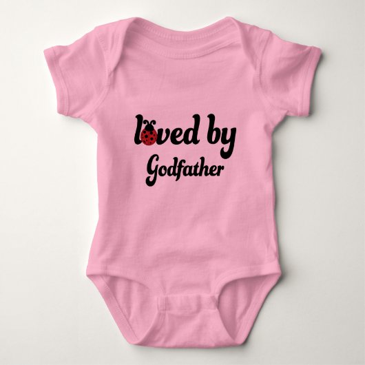 Geliebt durch Pate-Geschenk Baby Strampler (Vorderseite)