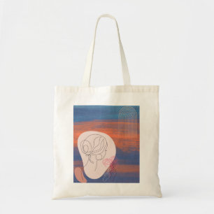 Geliebt in der Sunset Print Tote Tasche