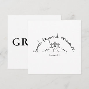 Geliebt jenseits der Einladung Christliche Karte G