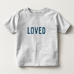 geliebt   Modernes, Minimalistisches, trendy Navy  Kleinkind T-shirt