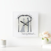 Geliebt Quadratische Wanduhr (Zuhause)