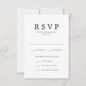 Geliebt | RSVP-Karten für Hochzeiten RSVP Karte (Vorderseite)