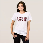 Geliebt Tri-Blend shirt (Vorderseite voll)