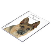 Geliebt u. durch einen Schäferhund geschützt Notizblock (Linke Seite)