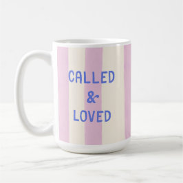 Geliebt und berufen modernes christliches Glaubens Kaffeetasse