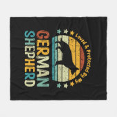 Geliebt und geschützt durch mein GSD oder Ihren ei Fleecedecke (Vorderseite (Horizontal))