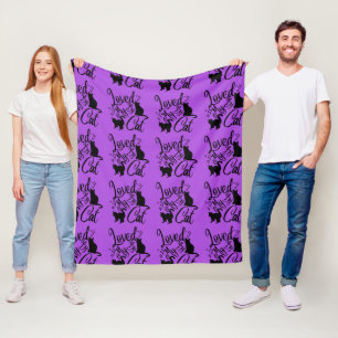 Geliebt von meiner Katze Fleecedecke