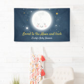 Geliebt zum Mond und hinteren zur Party-Fahne Banner (Insitu)