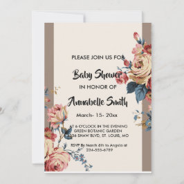 geliebte Babydusche Einladung