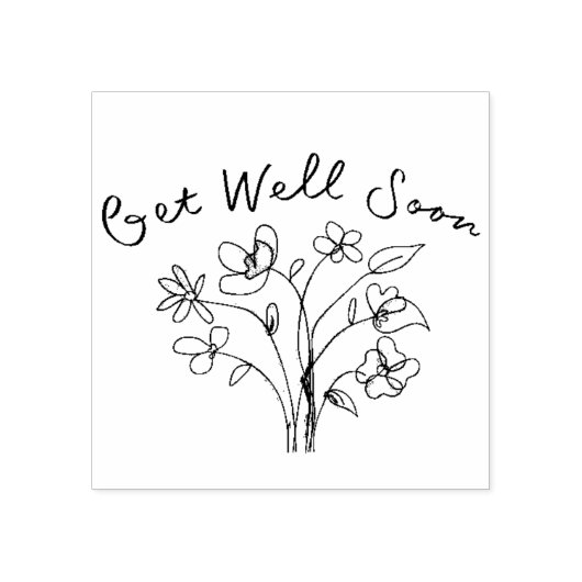 Geliebte Blume Gummistempel (Prägung)