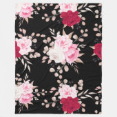 geliebte Blumendecke Fleecedecke (Vorderseite)