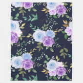 geliebte Blumendecke Fleecedecke (Vorderseite)