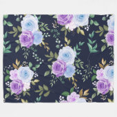 geliebte Blumendecke Fleecedecke (Vorderseite (Horizontal))