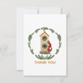 Geliebte Eichhörnchen Dankeskarte (Vorderseite)