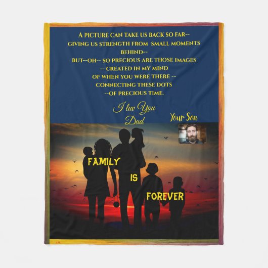 Geliebte Einwegspende - Maßgeschneiderte Mittelspi Fleecedecke (Vorderseite)