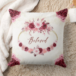 Geliebte Elegante Magenta Rosa Blütengoldkraut Kissen