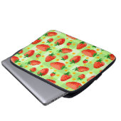 Geliebte Erdbeeren und Milchsorten Wasserfarbe Kar Laptopschutzhülle (Vorne Knopf)