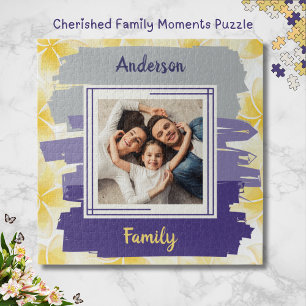 Geliebte Familienmomente Foto-Puzzle Puzzle