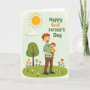 Geliebte Fathers Day Bildkarte Karte