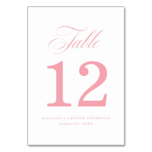 Geliebte Hochzeitstisch-Nummernschilder Tischnummer