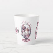 Geliebte Mama, Tochter-Kuss, Bestes Geschenk je, J Milchtasse (Vorderseite)