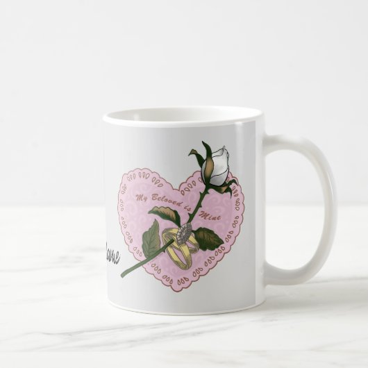 Geliebte Mine Rose Tasse (Rechts)
