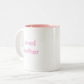 Geliebte Mutter u. Tochter Zweifarbige Tasse (Vorderseite Links)