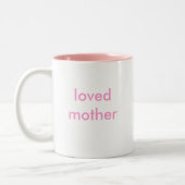 Geliebte Mutter u. Tochter Zweifarbige Tasse (Links)