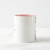 Geliebte Mutter u. Tochter Zweifarbige Tasse (Mittel)