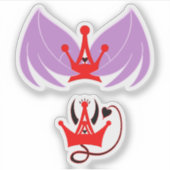 Geliebte Prinzessin der Hölle Aufkleber (Vorderseite)