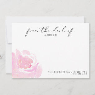 Geliebte Rose Scripture Personalisiert Mitteilungskarte