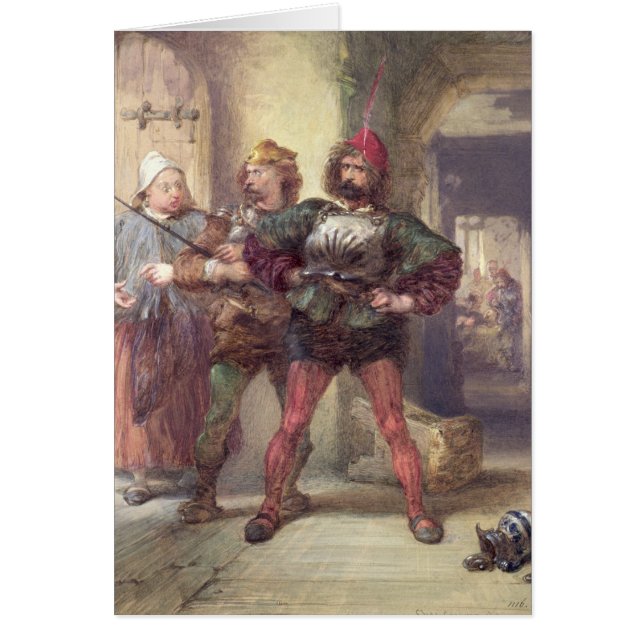 Geliebte schnell, Nym und Bardolph (Vorne)