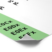 Geliebte Schriftart Ligatures Poster (Ecke)