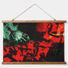 Geliebte Tapisserie aus orangefarbenem Holz, rosig Wandteppich Mit Holzrahmen