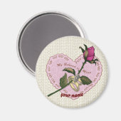 Geliebter Hochzeitsmagnet in meiner Rose Magnet (Vorderseite/Rückseite)