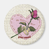 Geliebter Hochzeitsmagnet in meiner Rose Magnet (Vorne)