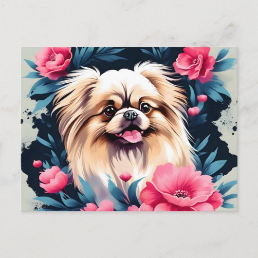 Geliebter Pekingese Postkarte (Vorderseite)