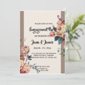 geliebtes Engagement Einladung (Stehend Vorderseite)