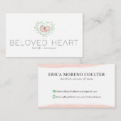 Geliebtes Herz Visitenkarte (Vorne/Hinten)