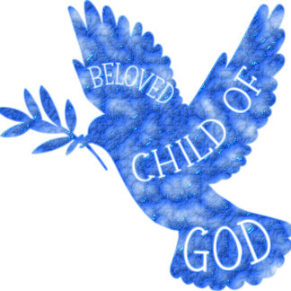 Geliebtes Kind von Gott Dove Baby Design Strampler