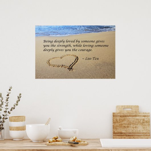 Geliebtes Sein Poster (Küche)