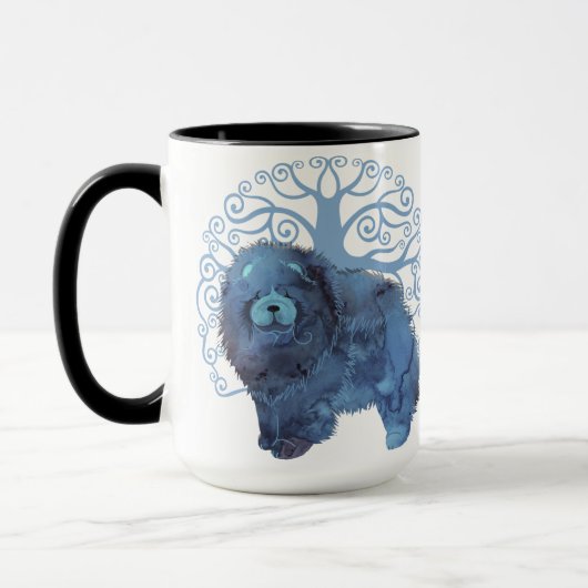 GELIEFERTE GENE KENNEN BAUM DES LEBENS auf beiden Kaffeetasse (Links)