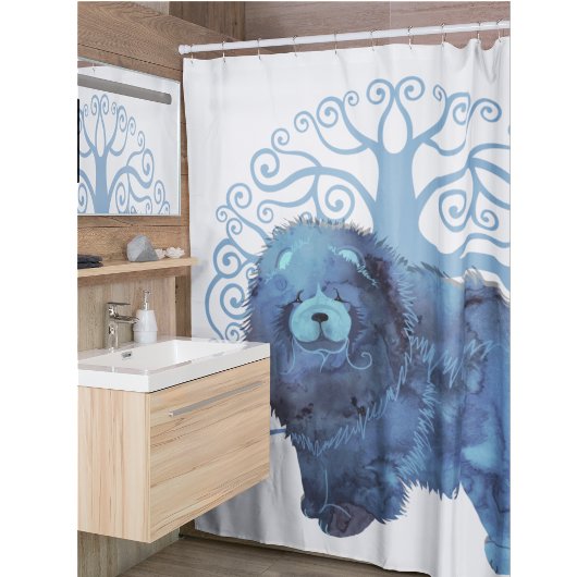 GELIEFERTE GENE KENNEN LEBENSBAUM DUSCHVORHANG