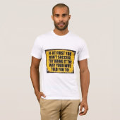 Gelingt frechem Spaßschild T-Shirt (Vorne ganz)