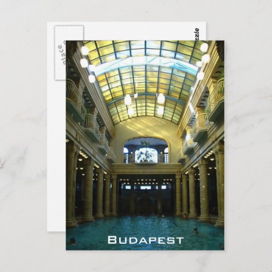 Gellert Bath Postkarte (Vorne/Hinten)