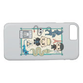 GELLERT GRINDELWALD™ & Barebone-Cartoon Case-Mate iPhone Hülle (Rückseite (Horizontal))