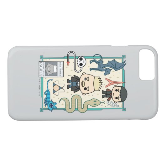 GELLERT GRINDELWALD™ & Barebone-Cartoon Case-Mate iPhone Hülle (Rückseite (Horizontal))