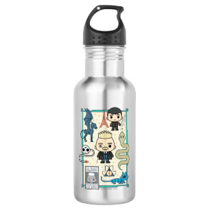 GELLERT GRINDELWALD™ & Barebone-Cartoon Edelstahlflasche