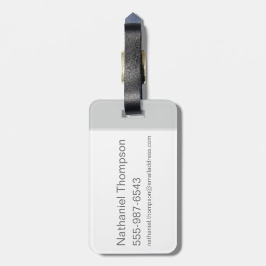 GELLERT GRINDELWALD™ & Barebone-Cartoon Gepäckanhänger (Rückseite vertikal)