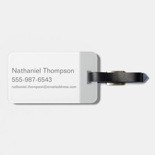 GELLERT GRINDELWALD™ & Barebone-Cartoon Gepäckanhänger (Rückseite horizontal)